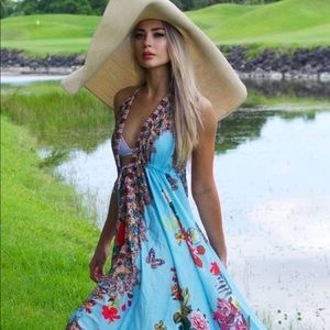 Real poly silk dress one size brand new /crystals